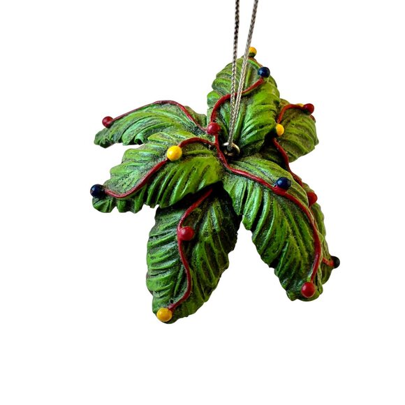 Palm Tree Christmas Ornament Resin String Lights Tropical Beach NEW with tag - Picture 4 of 14